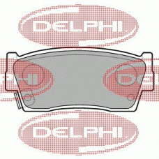 LP684 DELPHI Комплект тормозных колодок, дисковый тормоз