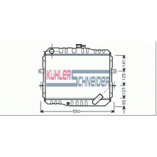 0513301 KUHLER SCHNEIDER Радиатор, охлаждение двигател