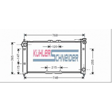 0204001 KUHLER SCHNEIDER Радиатор, охлаждение двигател