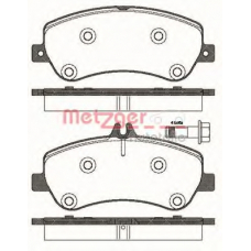 1170777 METZGER Комплект тормозных колодок, дисковый тормоз