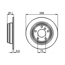 0 986 478 425 BOSCH Тормозной диск