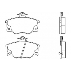 T0221 PAGID Комплект тормозных колодок, дисковый тормоз