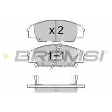 BP3077 BREMSI Комплект тормозных колодок, дисковый тормоз