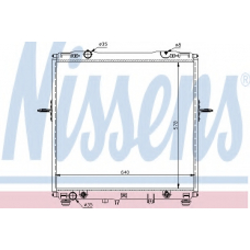 66659 NISSENS Радиатор, охлаждение двигателя