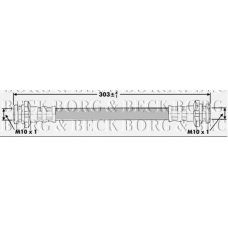 BBH7138 BORG & BECK Тормозной шланг