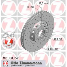 100.3303.52 ZIMMERMANN Тормозной диск