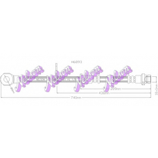 H6893 Brovex-Nelson Тормозной шланг