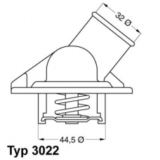 3022.87D WAHLER Термостат, охлаждающая жидкость
