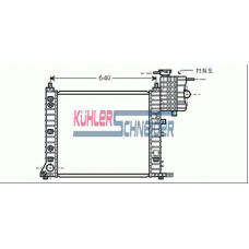 0300811 KUHLER SCHNEIDER Радиатор, охлаждение двигател