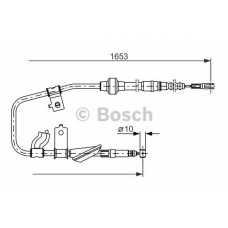 1 987 477 738 BOSCH Трос, стояночная тормозная система