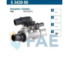 5343980 FAE Термостат, охлаждающая жидкость