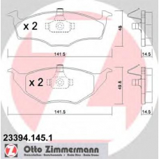 23394.145.1 ZIMMERMANN Комплект тормозных колодок, дисковый тормоз