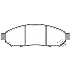 BPA1162.12 OPEN PARTS Комплект тормозных колодок, дисковый тормоз