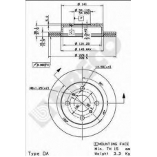 BS 8380 BRECO Тормозной диск