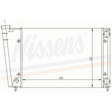 65090 NISSENS Радиатор, охлаждение двигателя