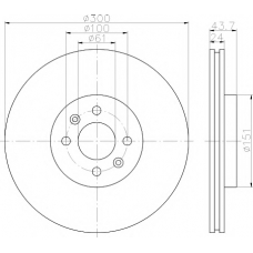 8DD 355 113-051 HELLA PAGID Тормозной диск