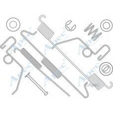 KIT863 APEC Комплектующие, тормозная колодка