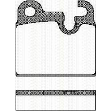 8110 11227 TRISCAN Комплект тормозных колодок, дисковый тормоз