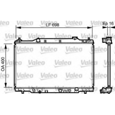 734478 VALEO Радиатор, охлаждение двигателя