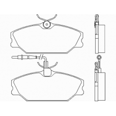 MDK0025 MINTEX Комплект тормозов, дисковый тормозной механизм