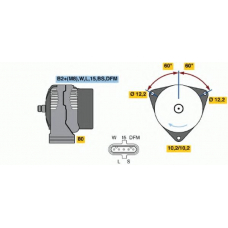 0 986 048 100 BOSCH Генератор