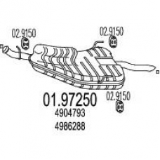 01.97250 MTS Глушитель выхлопных газов конечный