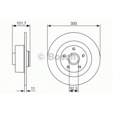 0 986 479 573 BOSCH Тормозной диск