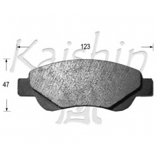 FK2264 KAISHIN Комплект тормозных колодок, дисковый тормоз