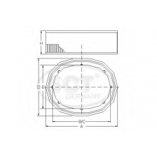 SB 920 SCT Воздушный фильтр