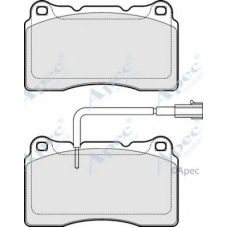 PAD1747 APEC Комплект тормозных колодок, дисковый тормоз