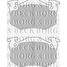 BBP1401 BORG & BECK Комплект тормозных колодок, дисковый тормоз