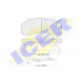 151423-118 ICER Комплект тормозных колодок, дисковый тормоз