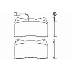 P 23 115 BREMBO Комплект тормозных колодок, дисковый тормоз