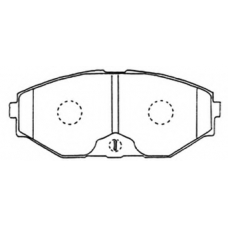 AKD-1311 ASVA Комплект тормозных колодок, дисковый тормоз