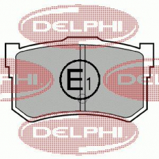 LP678 DELPHI Комплект тормозных колодок, дисковый тормоз