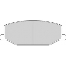 FD6338A NECTO Комплект тормозных колодок, дисковый тормоз