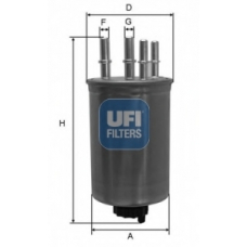 24.130.00 UFI Топливный фильтр