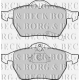 BBP1643 BORG & BECK Комплект тормозных колодок, дисковый тормоз