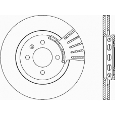 BDA1586.20 OPEN PARTS Тормозной диск