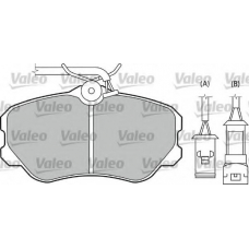 540544 VALEO Комплект тормозных колодок, дисковый тормоз