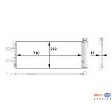 8FC 351 301-661 HELLA Конденсатор, кондиционер