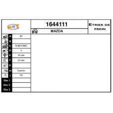 1644111 SNRA Тормозной суппорт