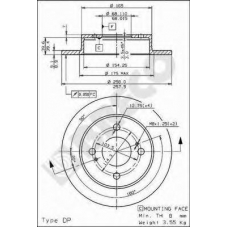 BS 7462 BRECO Тормозной диск