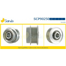 SCP90250.1 SANDO Ременный шкив, генератор