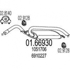 01.66930 MTS Глушитель выхлопных газов конечный