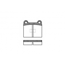P1173.00 WOKING Комплект тормозных колодок, дисковый тормоз