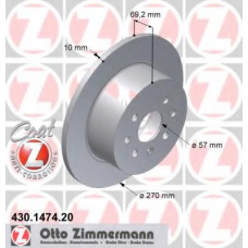 430.1474.20 ZIMMERMANN Тормозной диск