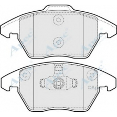 PAD1398 APEC Комплект тормозных колодок, дисковый тормоз