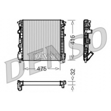 DRM23015 DENSO Радиатор, охлаждение двигателя