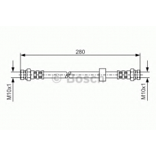 1 987 476 732 BOSCH Тормозной шланг